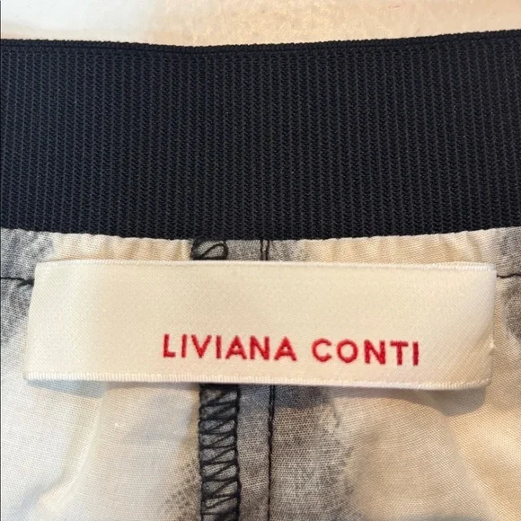 Liviana Conti lightweight striped cotton elastic waist pants size US8 (46) - Picture 6 of 12